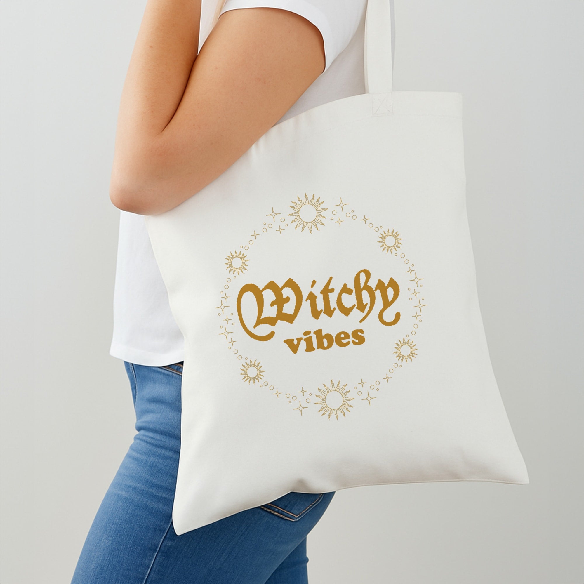 Witchy Vibes Green Shoulder Bag