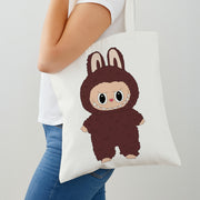 Cute Brown Monster Tote Bag 2
