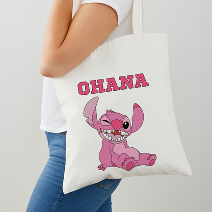Pink Alien Ohana Shoulder Bag