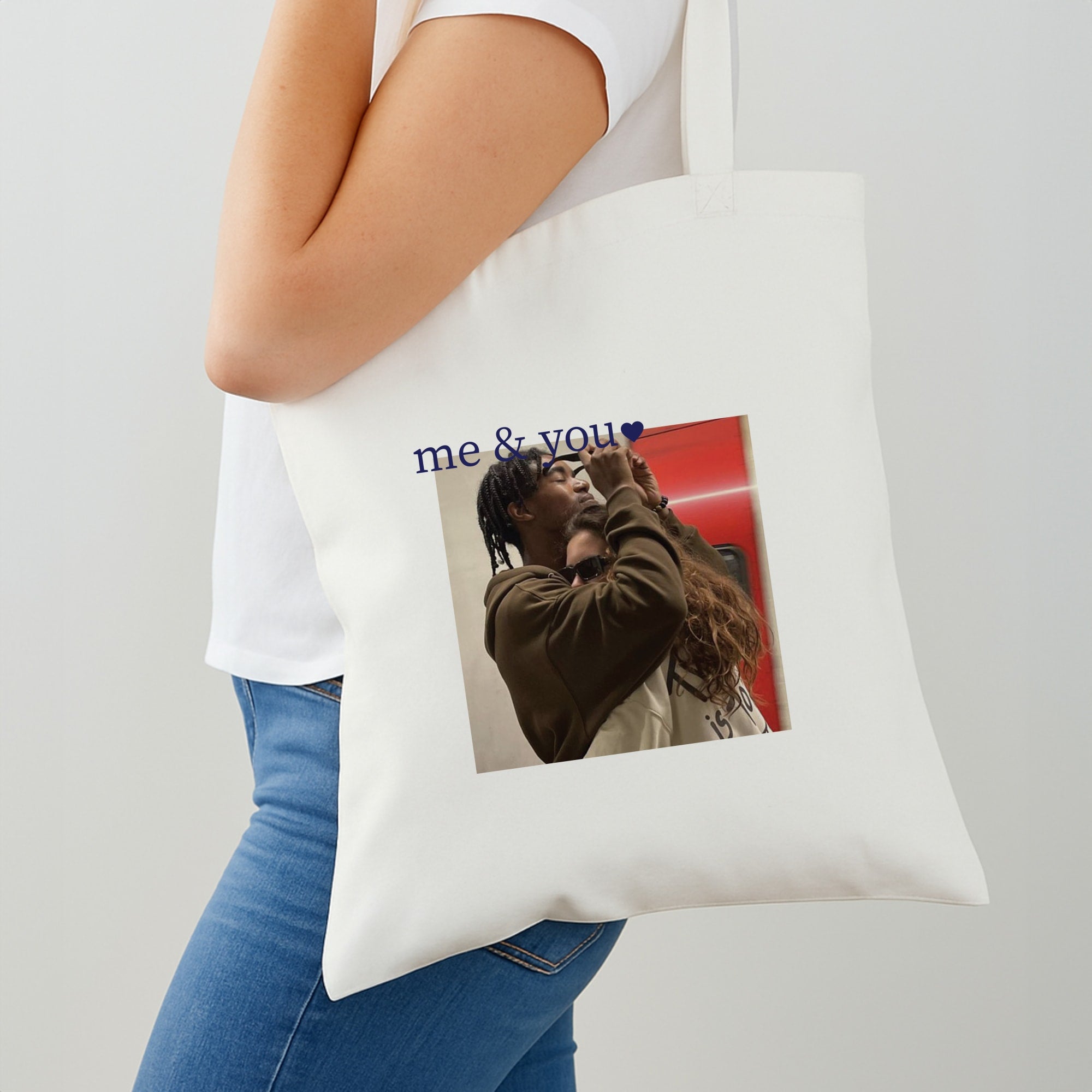 Me And You - Personalised Couples Shoulder Bag