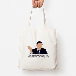 I Am Running Away From My Responsibilities Tote Bag