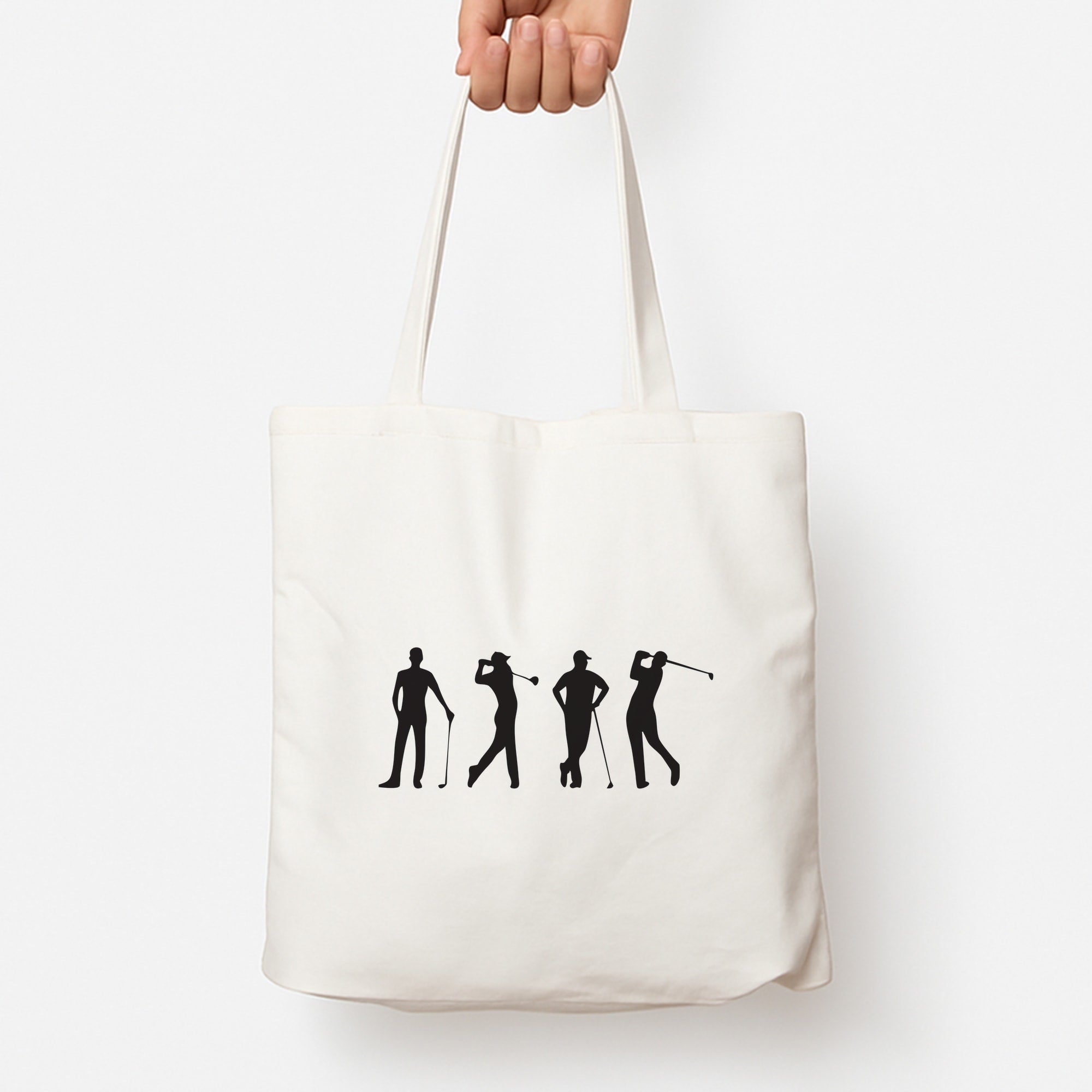 Golf Silhouettes Tote Bag