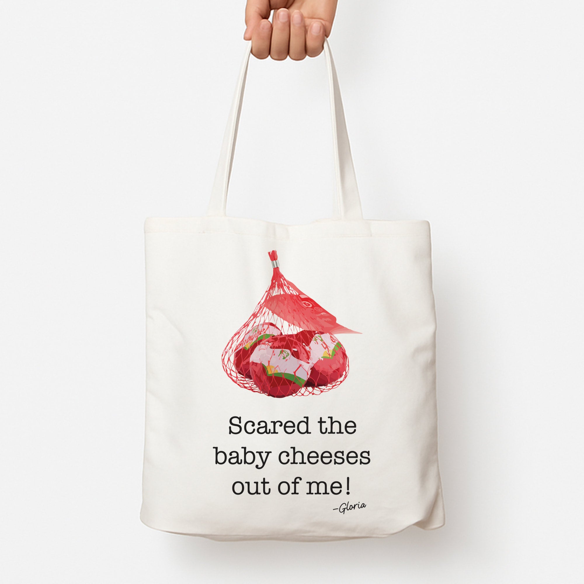 Scared The Baby Cheeses Out Of Me Tote Bag