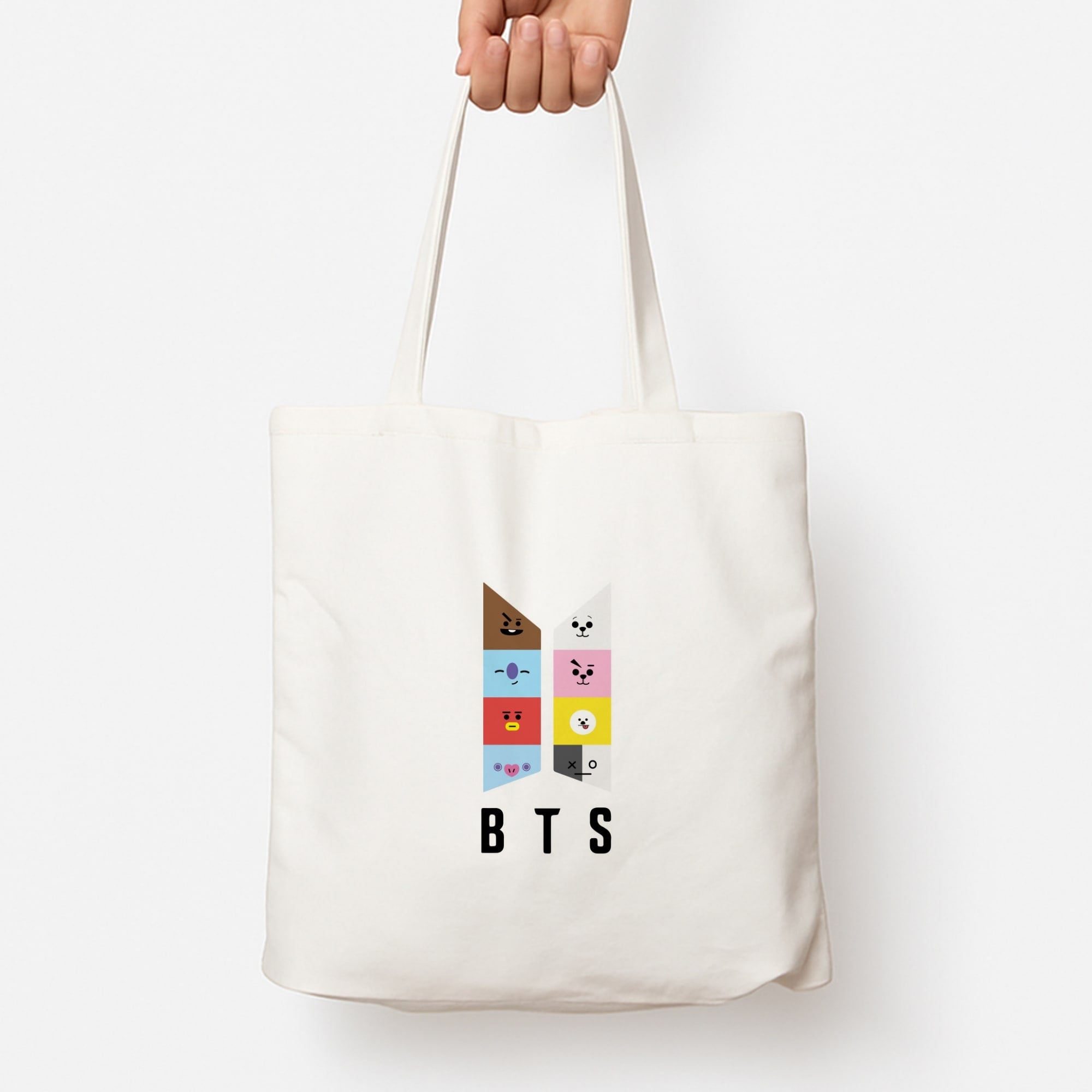 BT21 K-Pop Band Logo Tote Bag