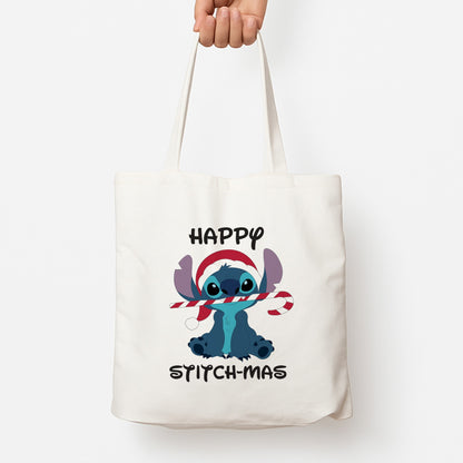 Happy Blue Alienmas - Christmas Tote Bag