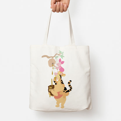 Bouncing Tiger , Piglet , Yellow Bear Tote Bag