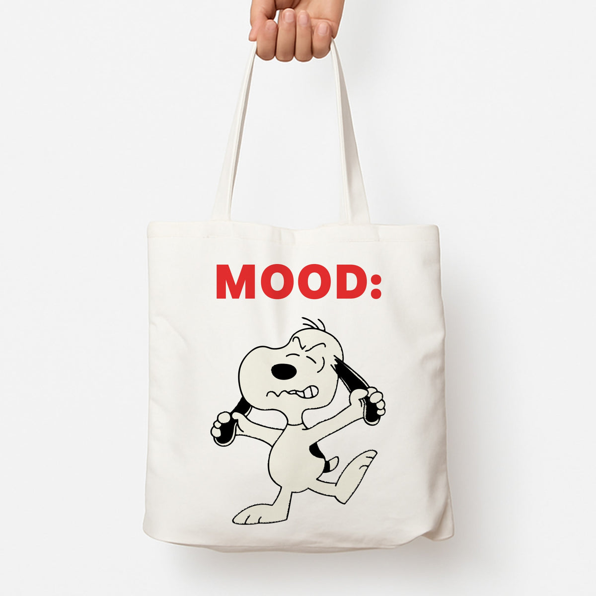 Mood Cartoon Beagle  Tote Bag