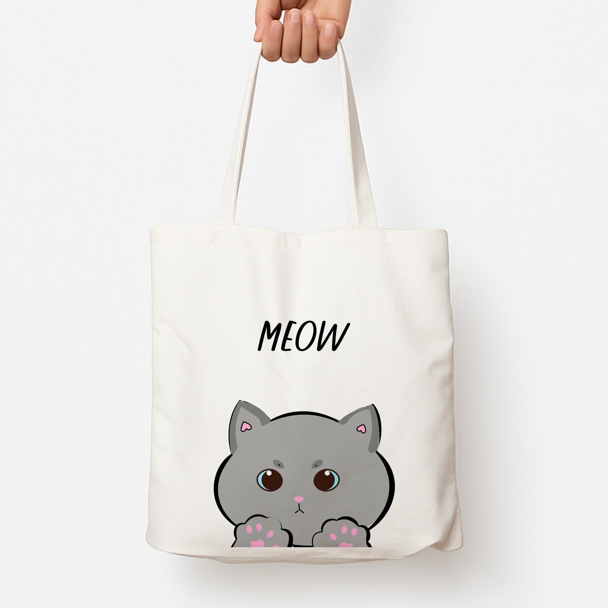 Grey Kitty - Cats Tote Bag