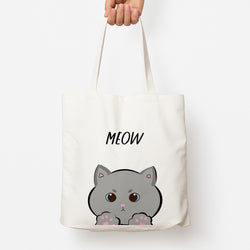 Grey Kitty - Cats Tote Bag