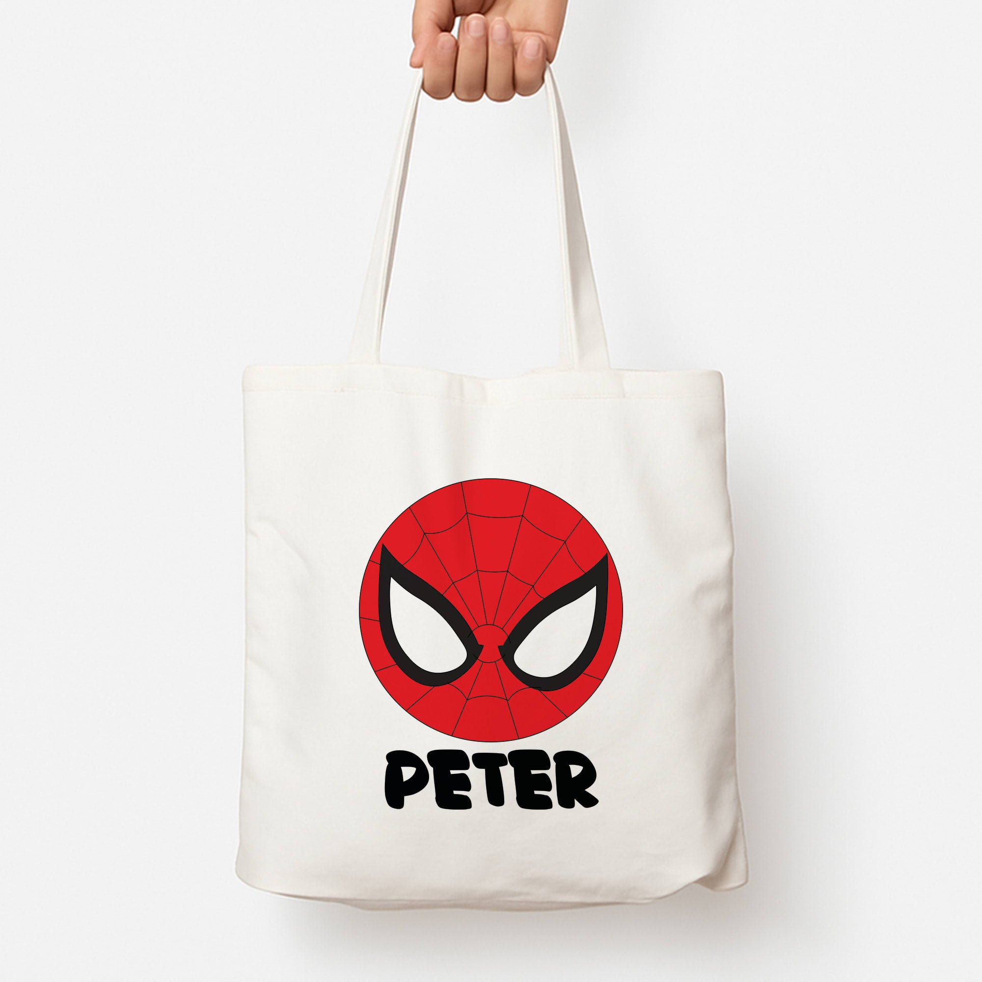 SpiderMan - Personalised Superhero Comic Tote Bag