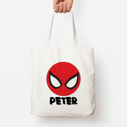 SpiderMan - Personalised Superhero Comic Tote Bag