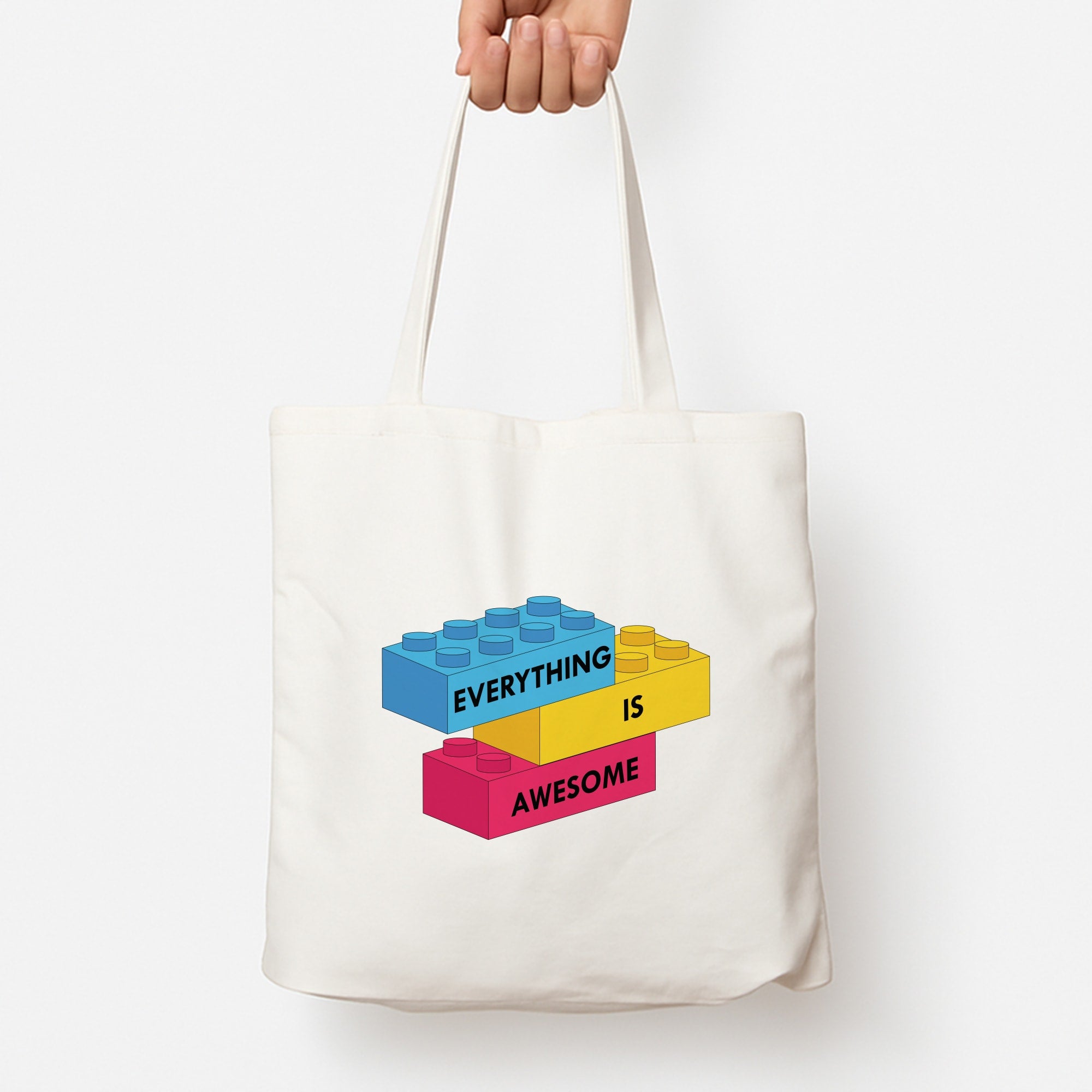 Everything Is Awesome Bricks Tote Bag