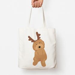Dog Christmas Ears Tote Bag
