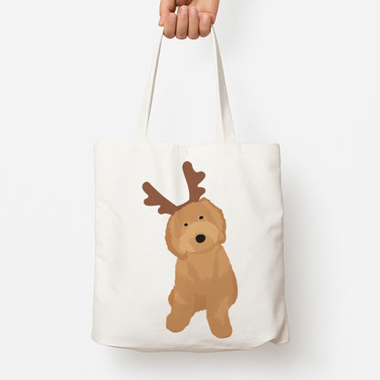 Dog Christmas Ears Tote Bag