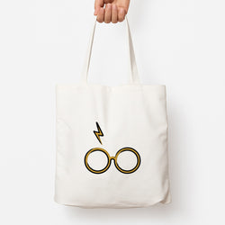 Glasses & Scar Tote Bag