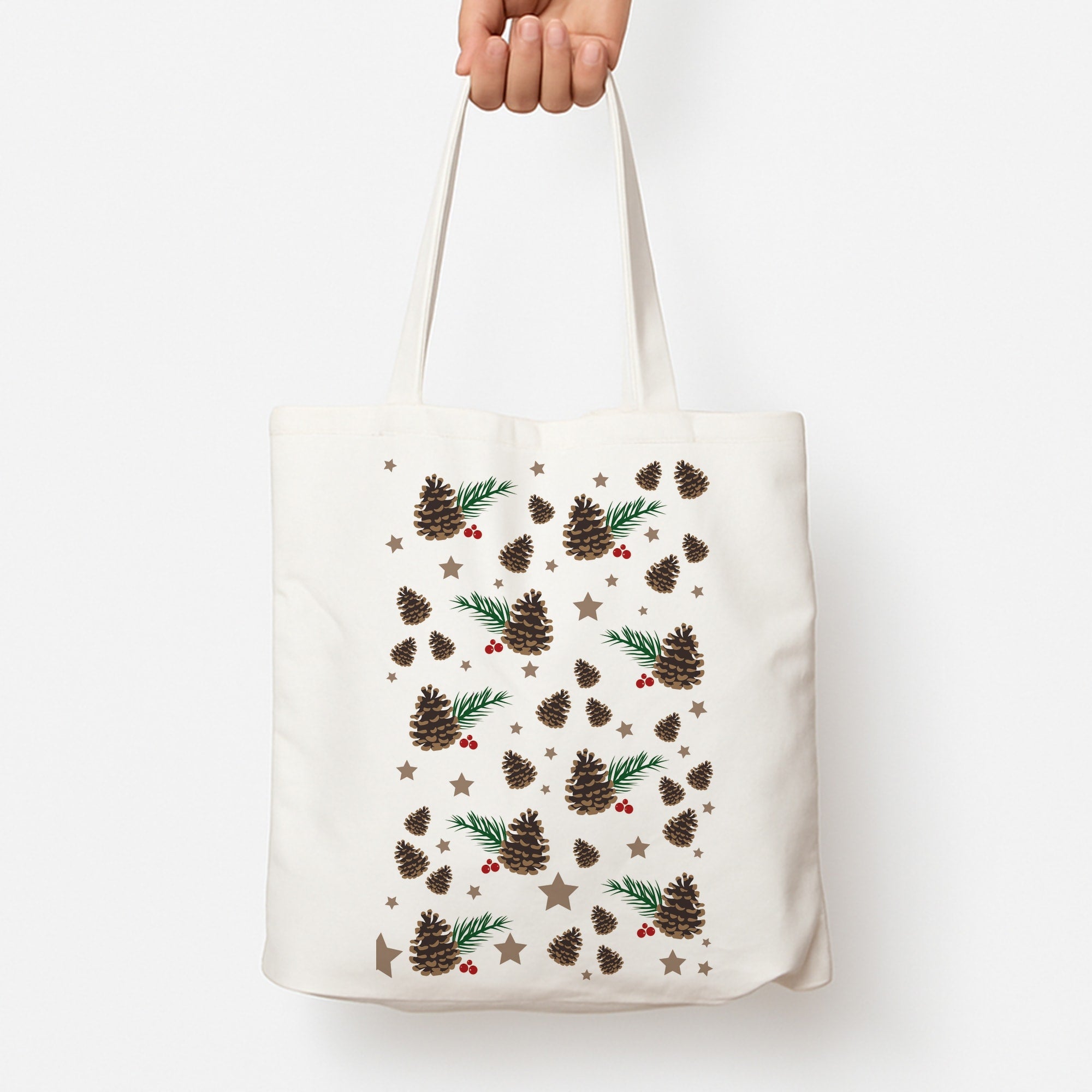 Acorn - Christmas Patterns Tote Bag