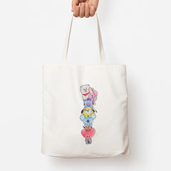 K-Pop Band BT21 Drawing Tote Bag