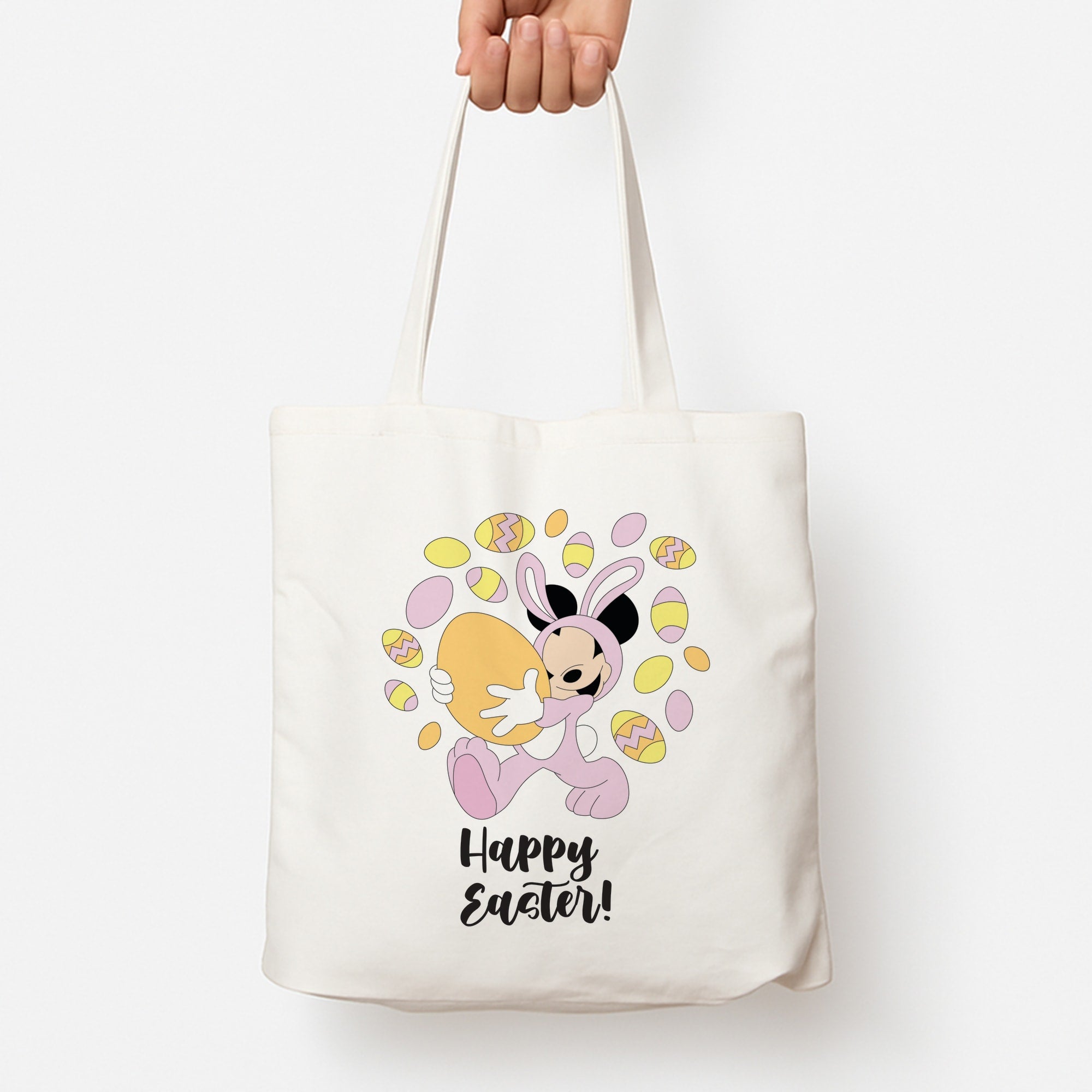 Happy Easter Pink  Tote Bag