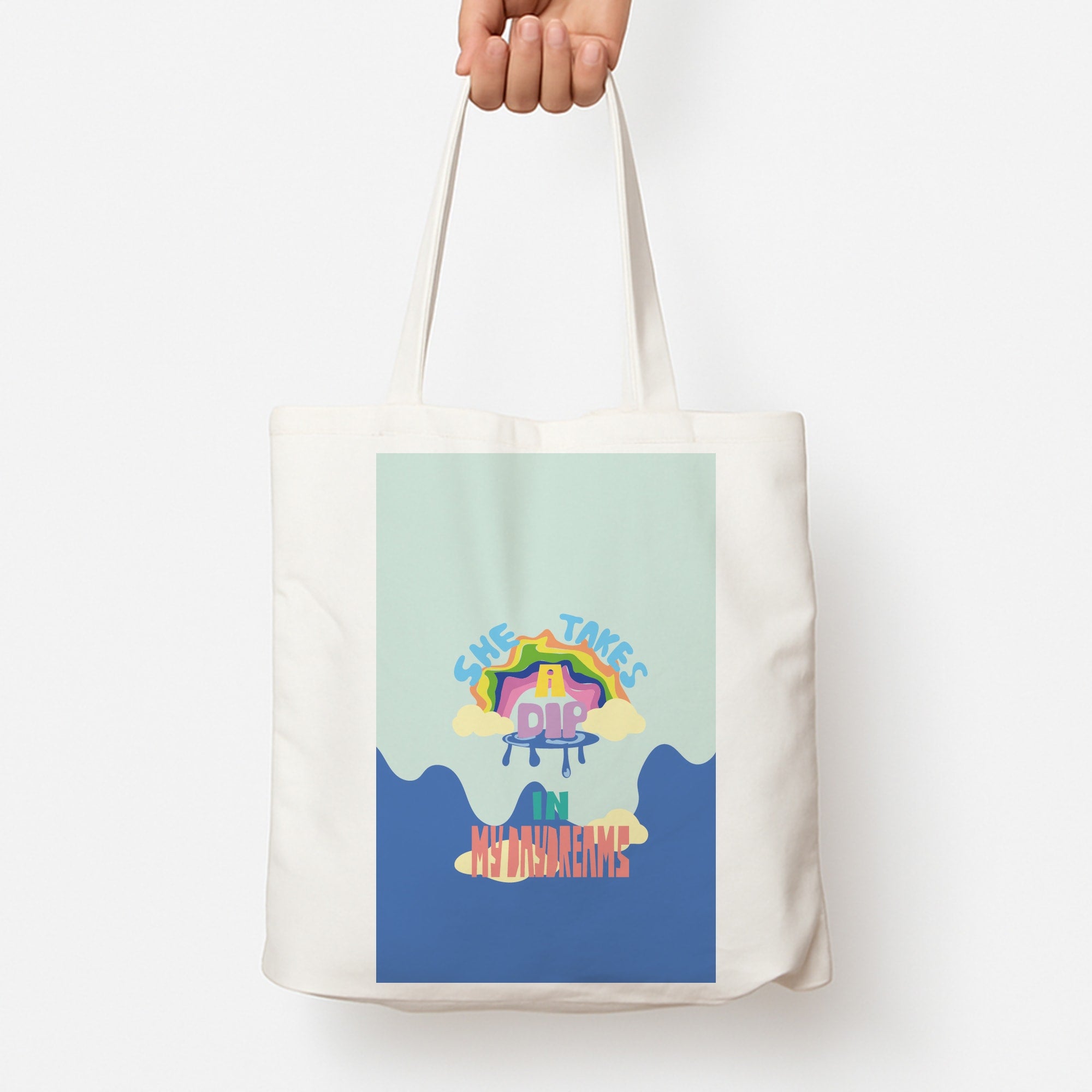 She takes a dip in my daydreams Tote Bag