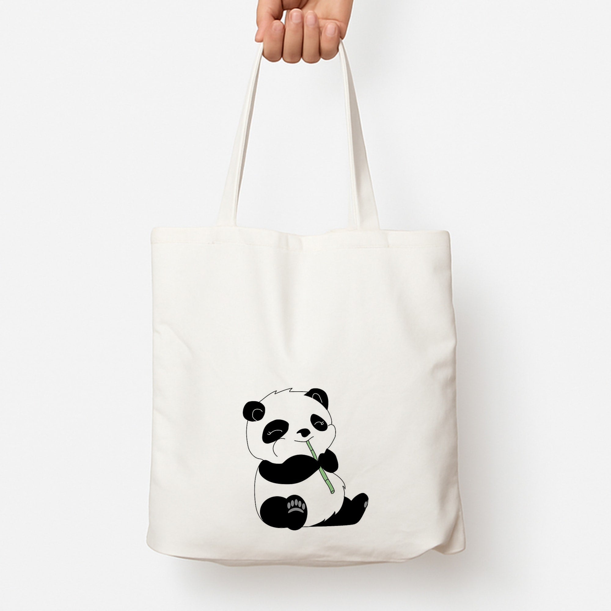 Vegan Panda Tote Bag