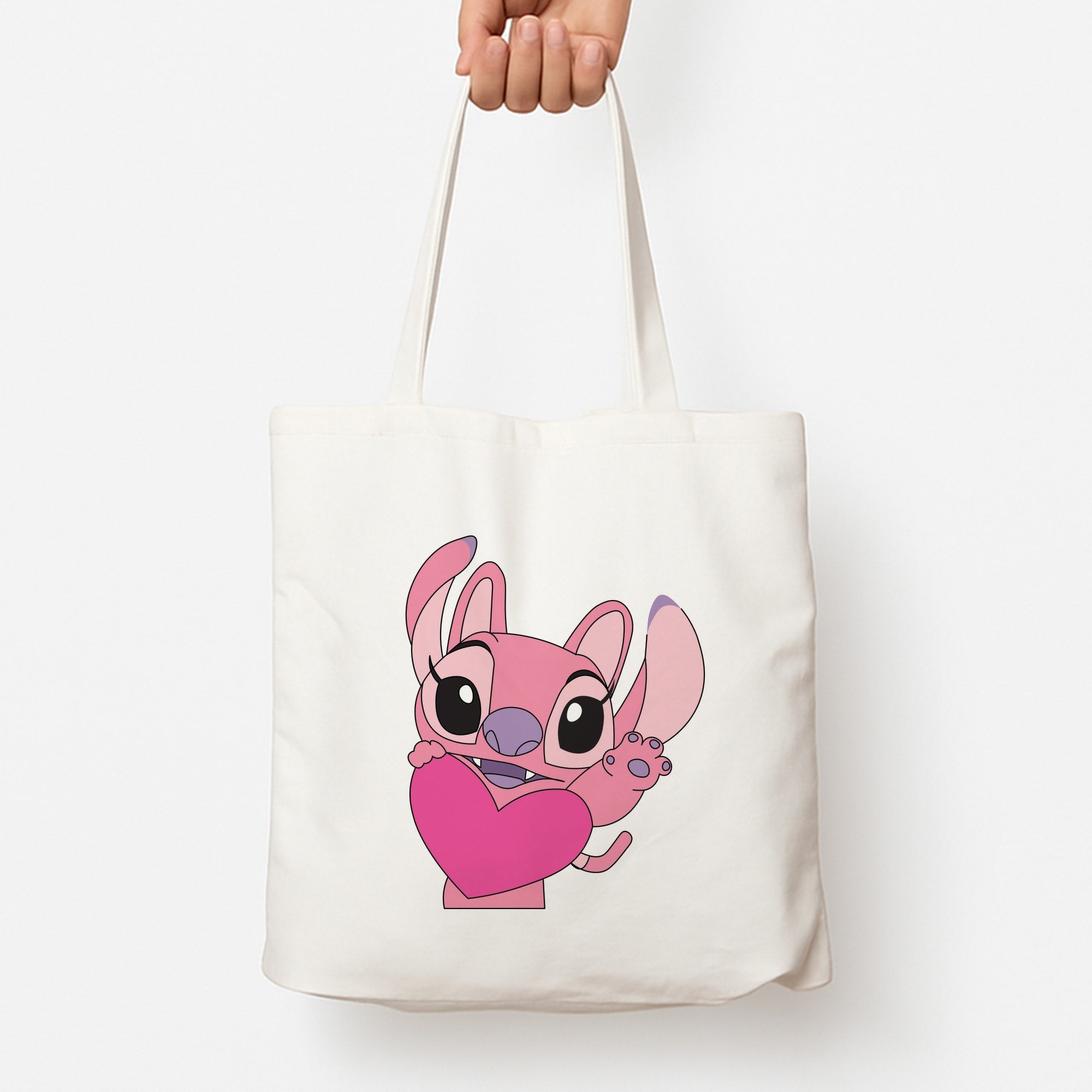 Holding Heart - Pink Alien Tote Bag