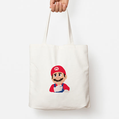 Worried Mario Tote Bag
