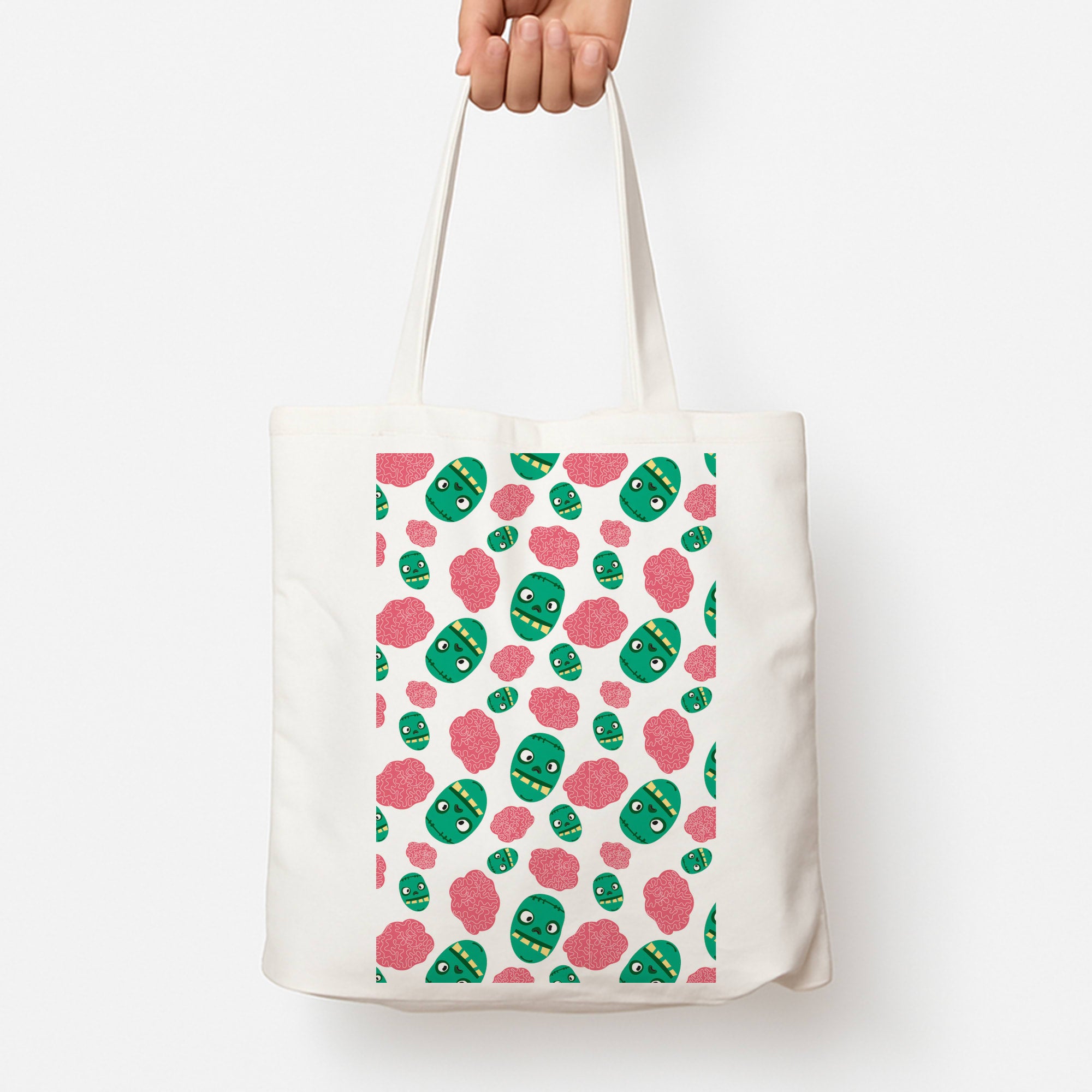 Frankenstein And Brains - Halloween Tote Bag