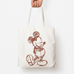 Sketched Mouse Outline Beige  Tote Bag