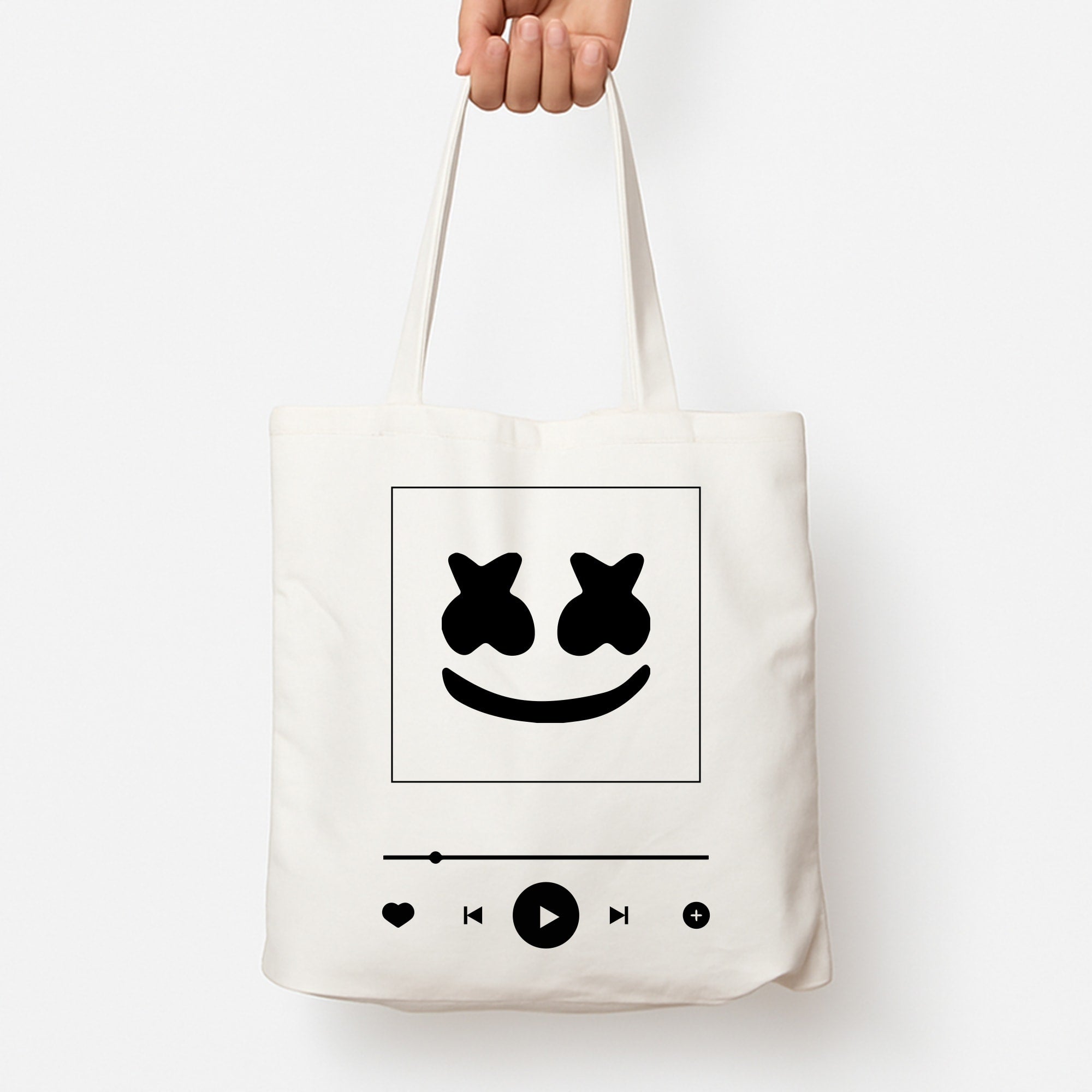 Helmet DJ Album Cover Tote Bag