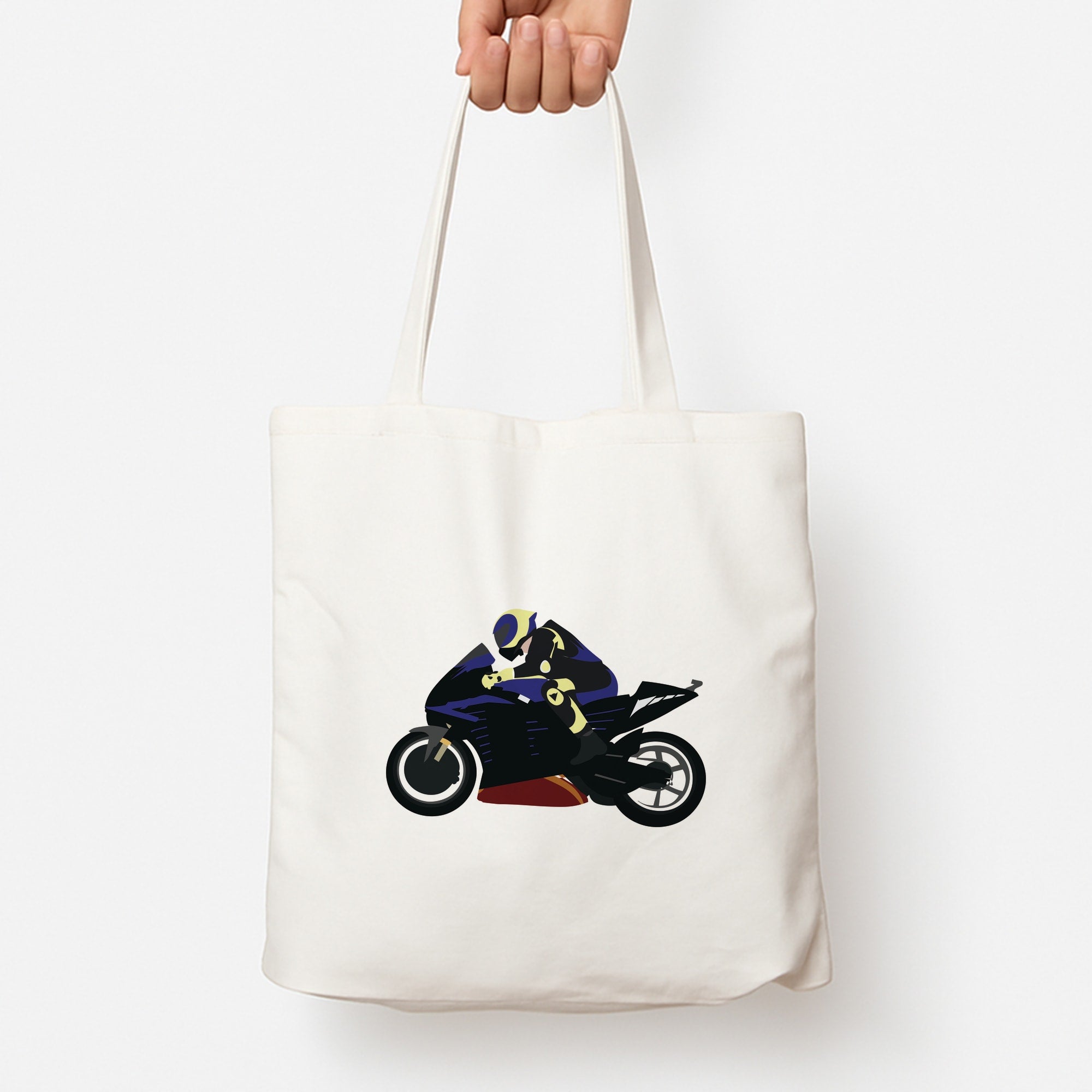 Purple Motorbike - Motorbike Tote Bag