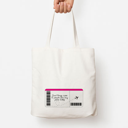 Buy Plane Tickets - Travel Tote Bag