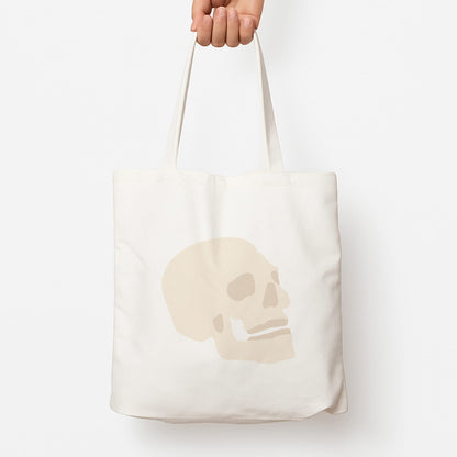 Skull Outline - Halloween Tote Bag