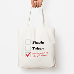Mentally Dating Benson Tote Bag