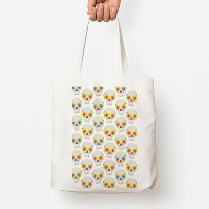 Skull Pattern - Halloween Tote Bag