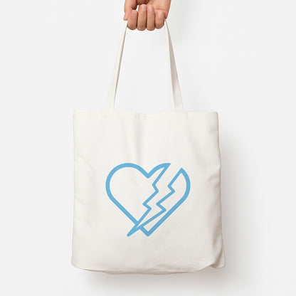 Lightning Heart Tote Bag