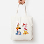 Bear, Tiger, Donkey and Pig Pattern Christmas Tote Bag