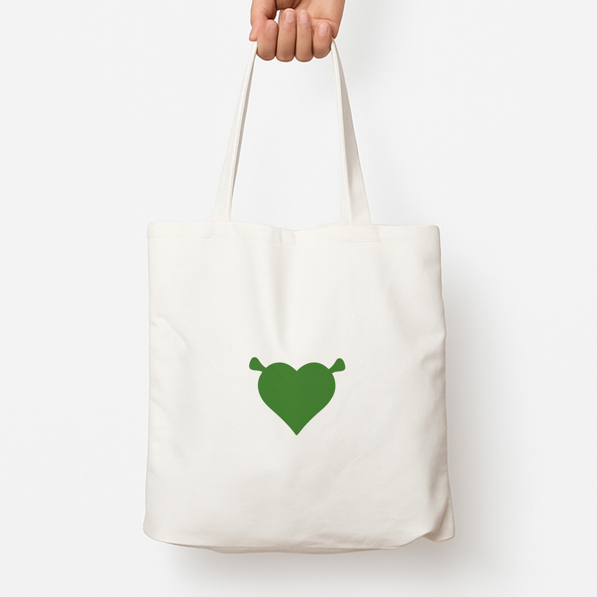 Green Ogre Heart Tote Bag