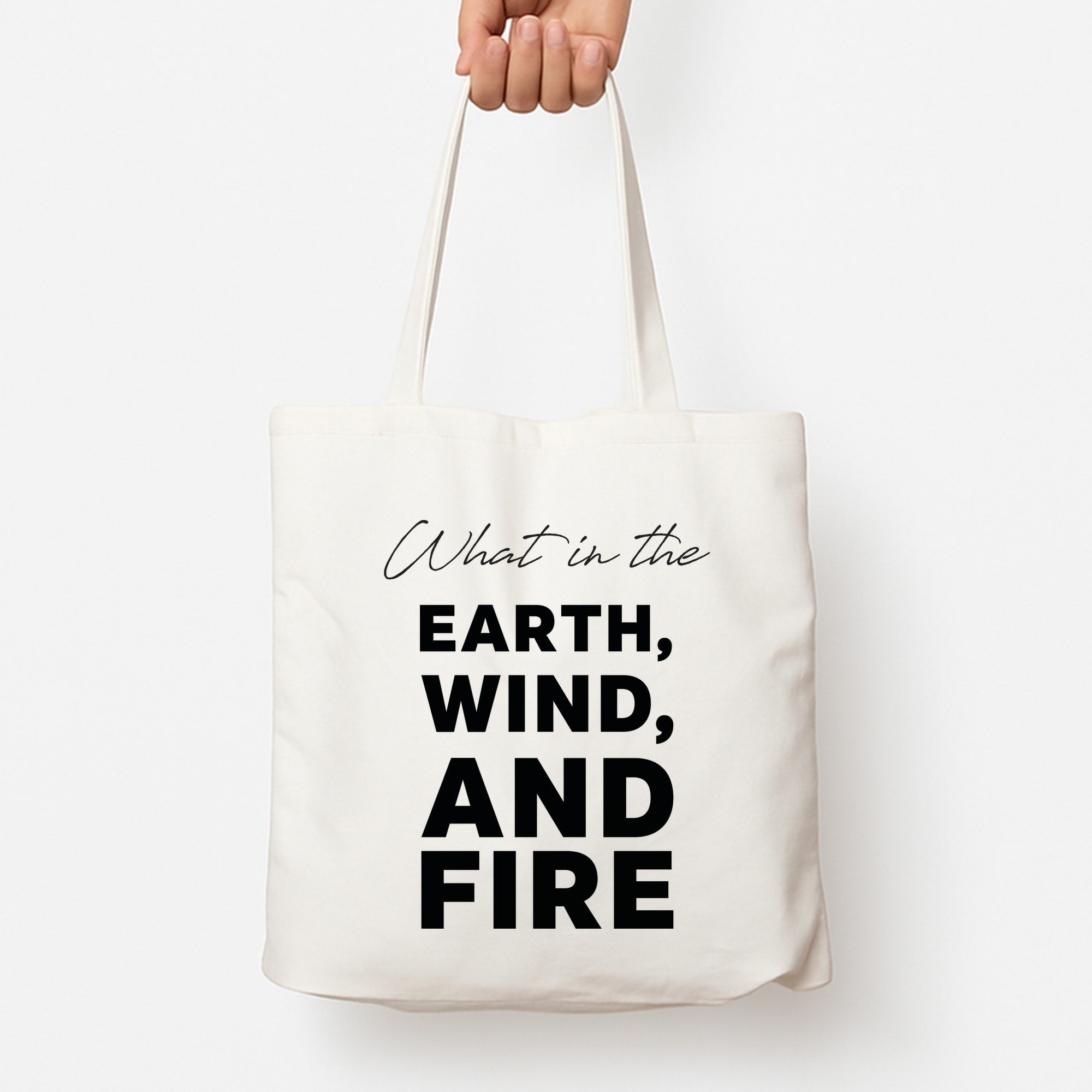 What In The Earth, Wind And Fire Tote Bag