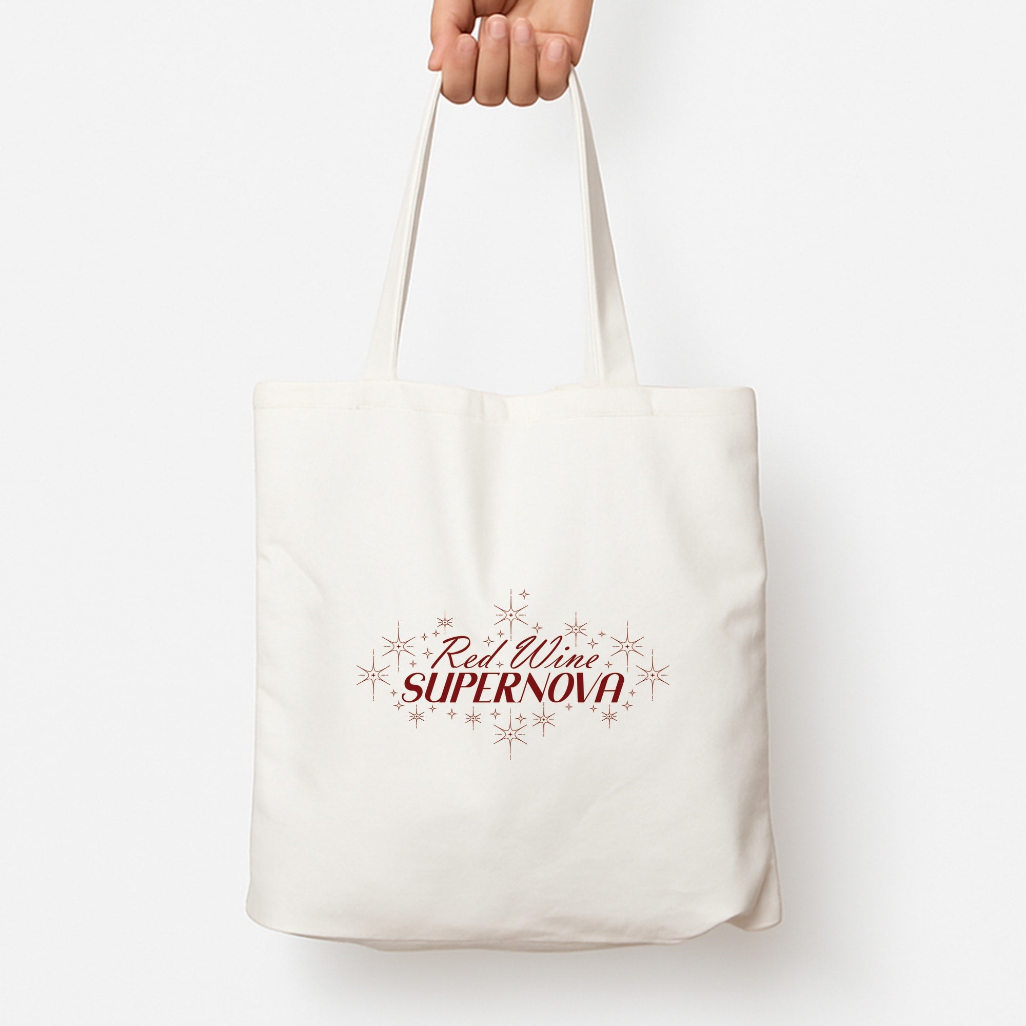 Red Wine Supernova Tote Bag