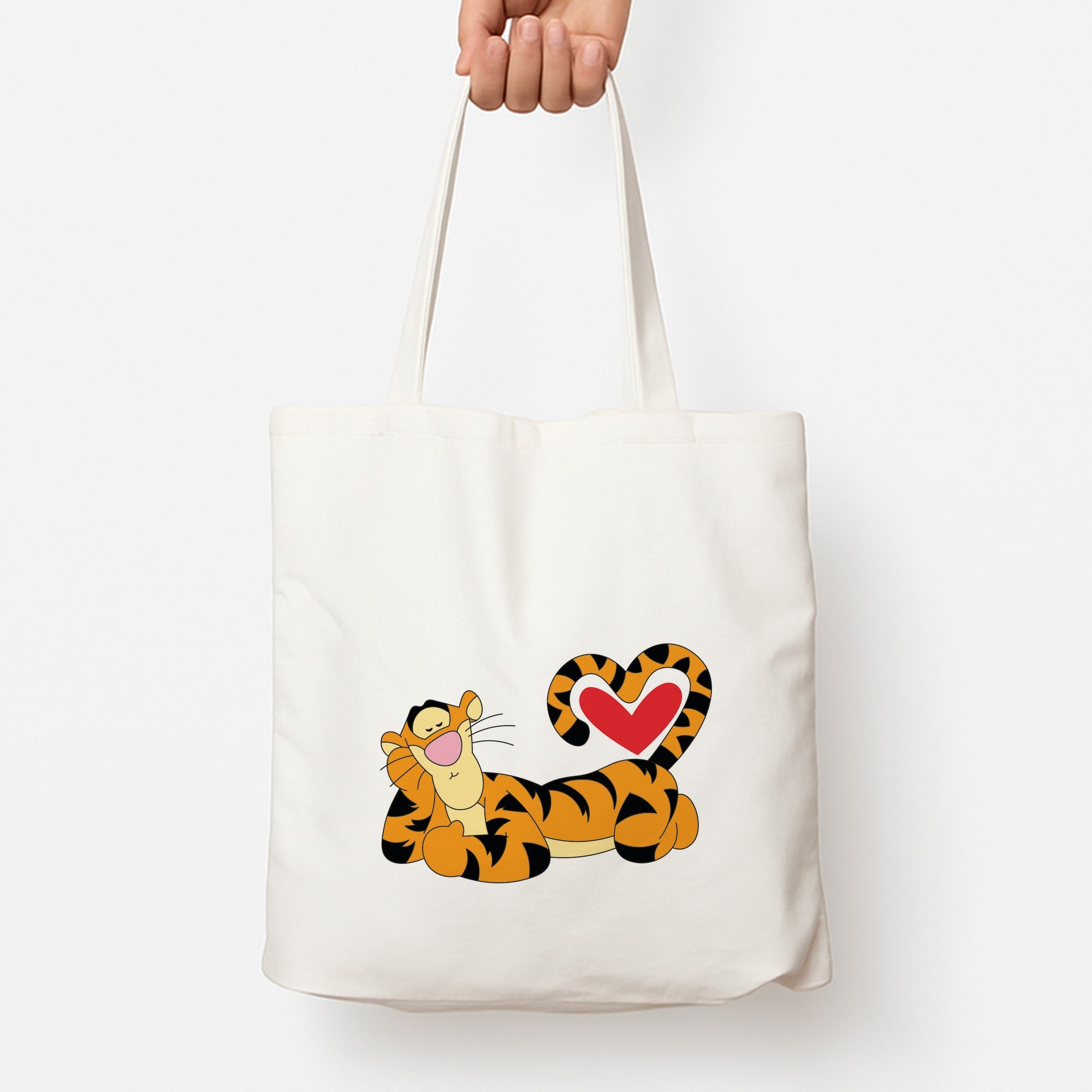 Tiger Valentine's Tote Bag
