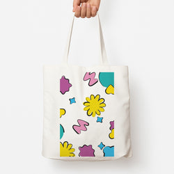 K-Pop Band Flowers Patterns Tote Bag