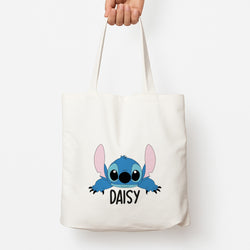 Blue Alien - Personalised Disney Tote Bag