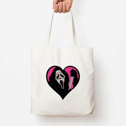 Heart face - Halloween Tote Bag