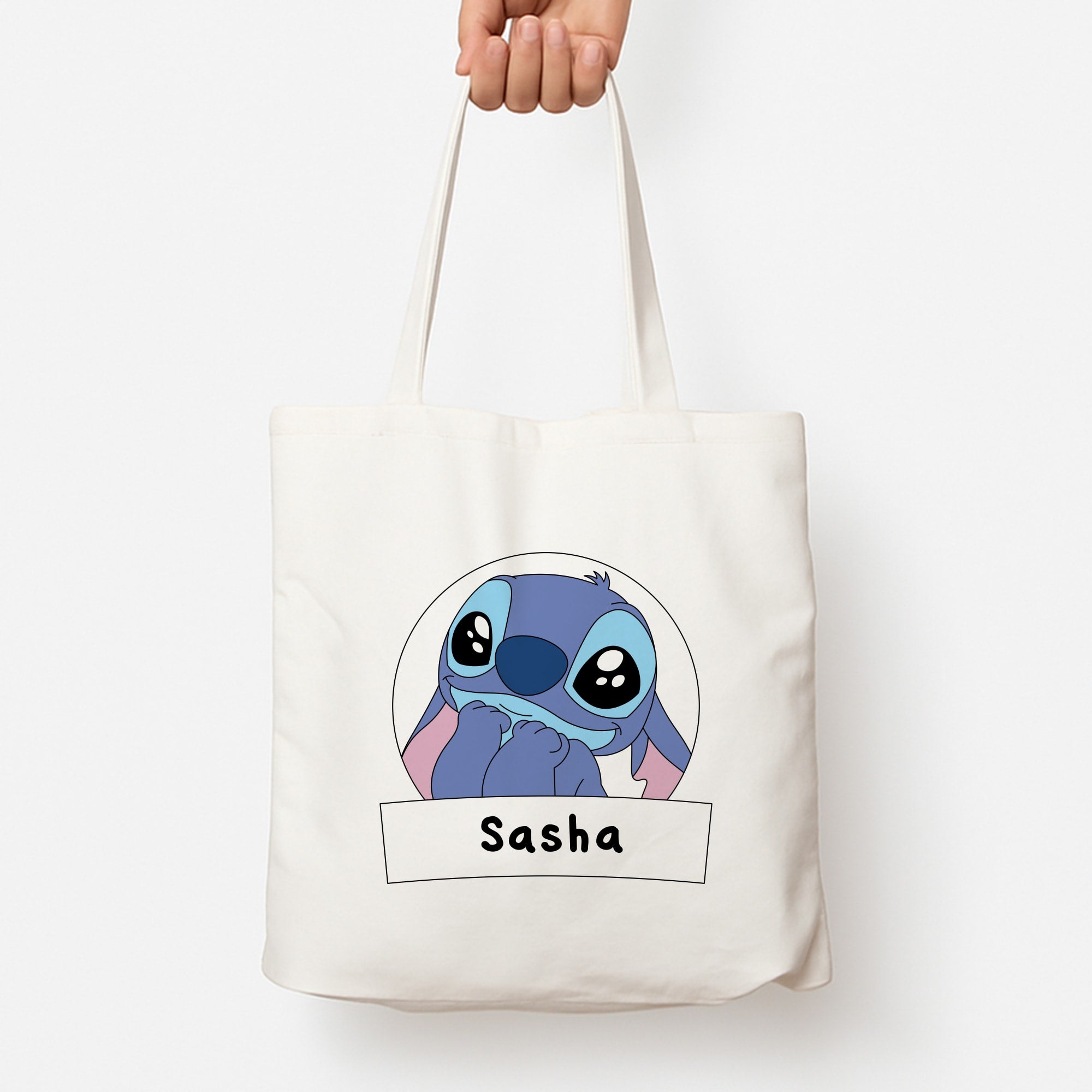 Personalised Cute Blue Alien Tote Bag