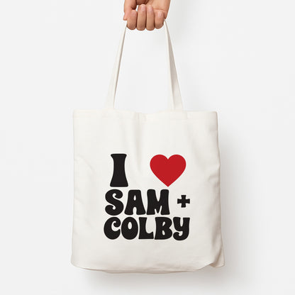 I Love S & C Tote Bag