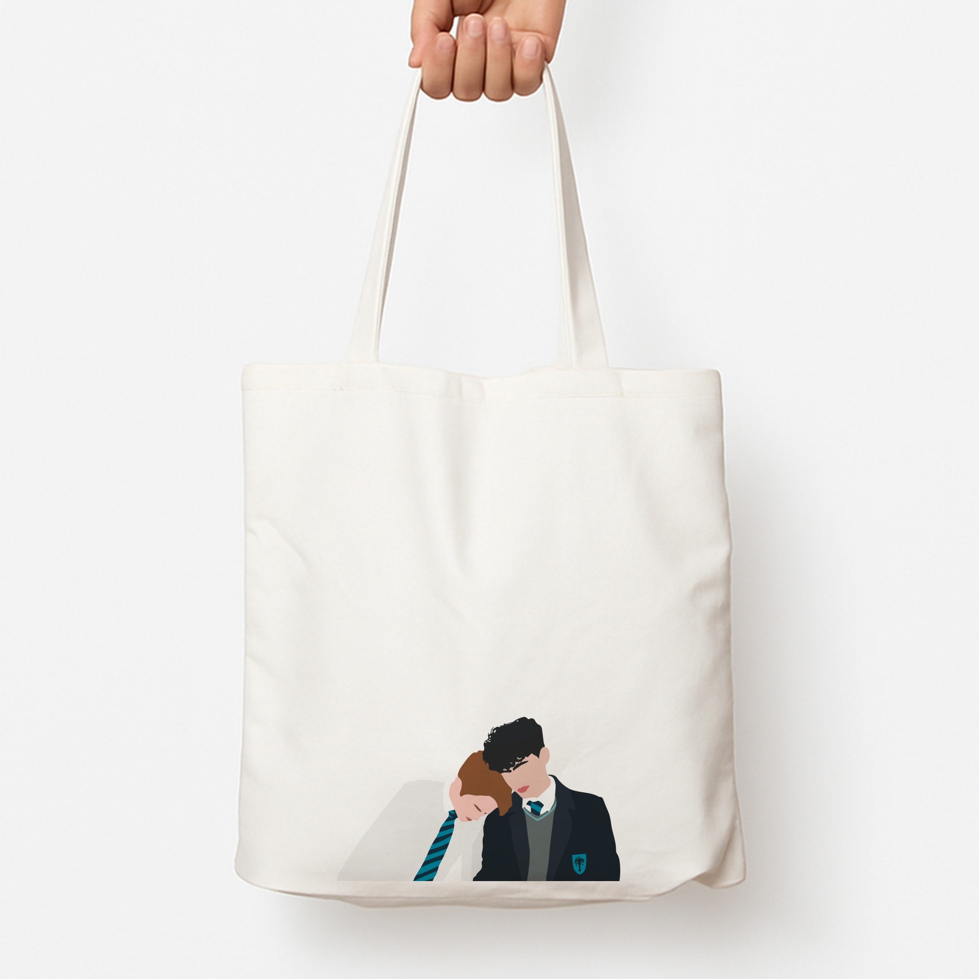 Nick And Charlie School Clothes - Heart TV Tote Bag