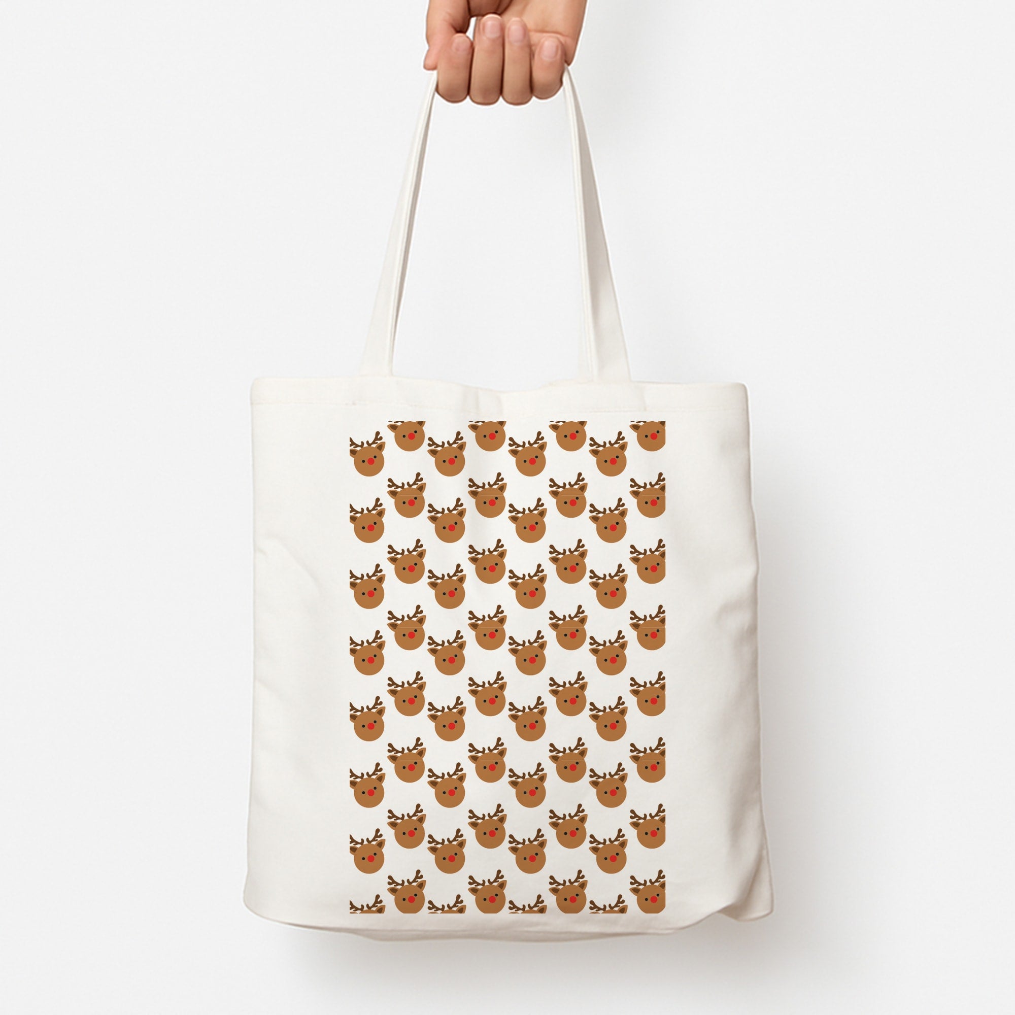 Rudolph Pattern - Christmas Patterns Tote Bag