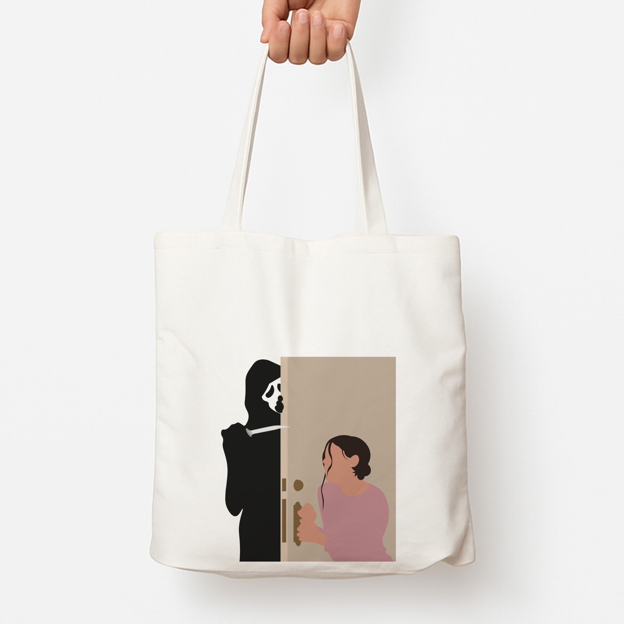 Tara And Ghostface - Scream Tote Bag