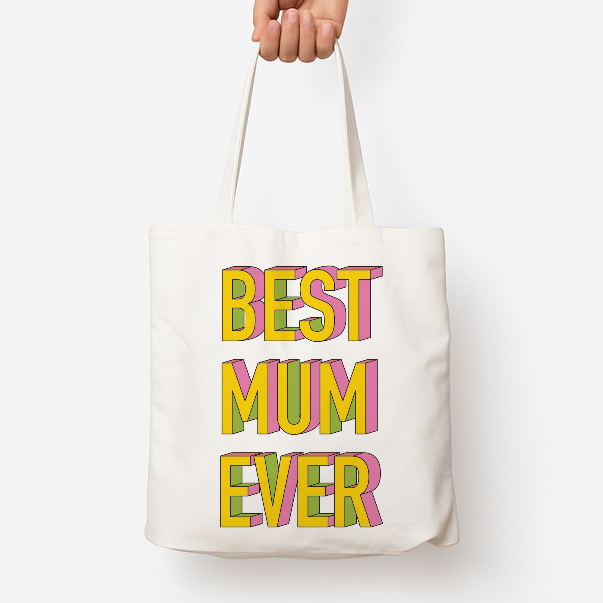 Geometric Best Mum Ever Tote Bag