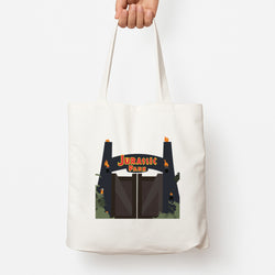 The gate - Dinosaur Park Tote Bag